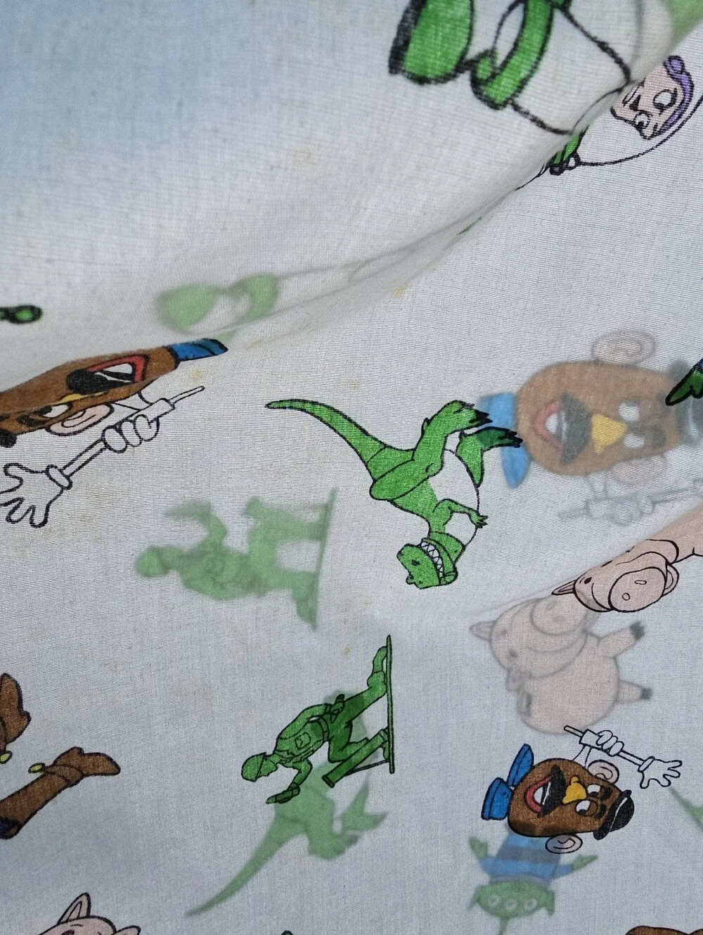 1995 Hasbro Disney Toy Story Twin Sheet Set - Flat & Fitted - Vintage